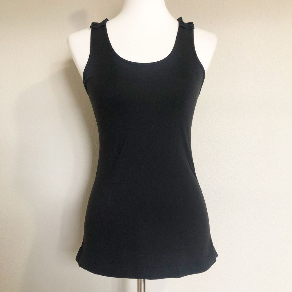Lululemon Black Special Edition Ruffle Tank